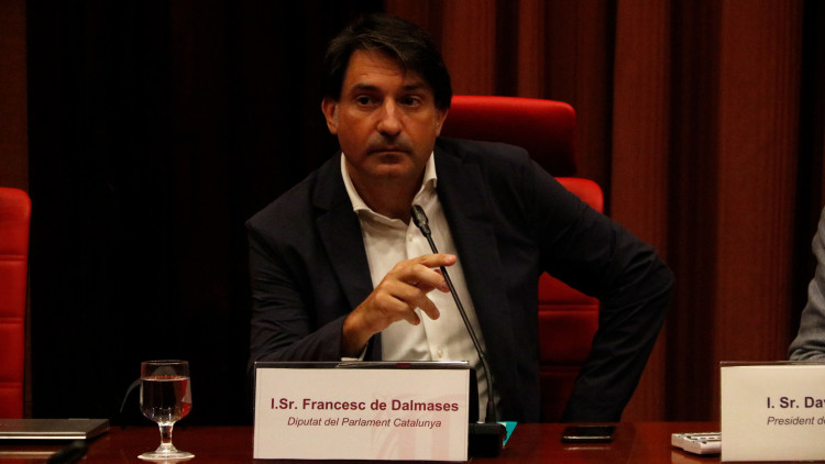 Francesc de Dalmases en una sessió de control de la CCMA al Parlament. Guillem Roset / ACN