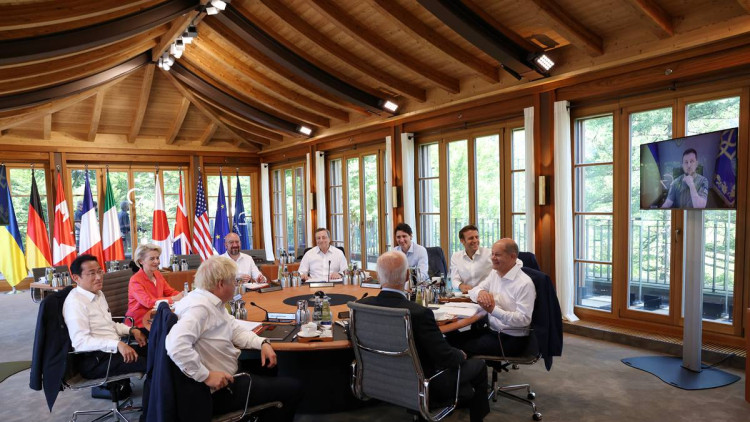Reunió del G-7 amb el president d'Ucraïna, Volodímir Zelenski/Europa Press