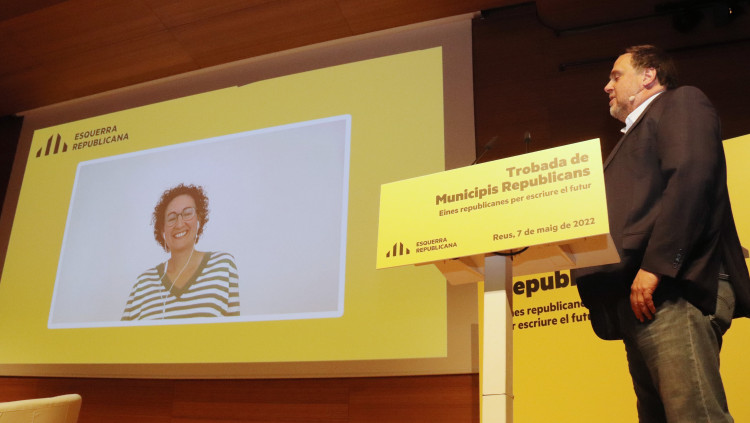Oriol Junqueras i Marta Rovira. Agència Catalana de Notícies