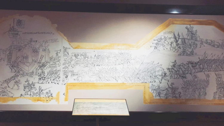 Còpia del fresc de Juan Vicente en el Museu Militar de València.