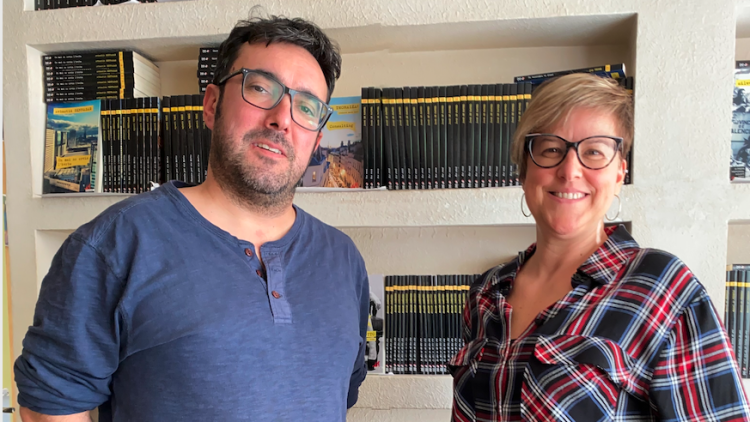 Ilya Pérdigo i Imma Muñoz, socis de la nova Editorial Clandestina