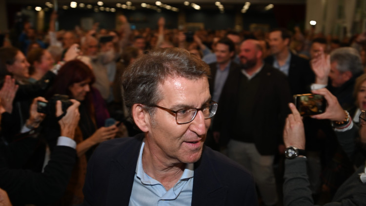 El líder del PP, Alberto Núñez Feijóo. Europa Press