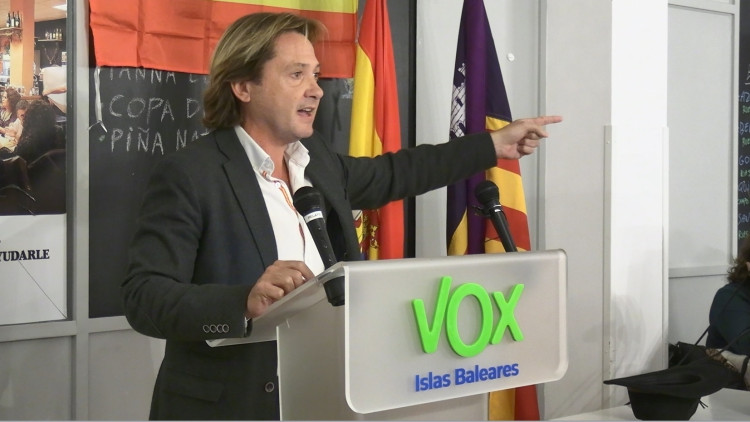 El dirigent de Vox a les Illes, Jorge Campos. Europa Press
