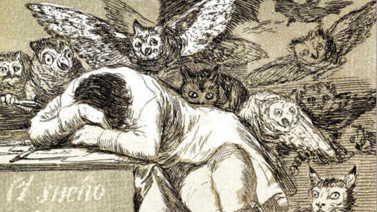 El sueño de la razón produce monstruos, Francisco de Goya, 1799