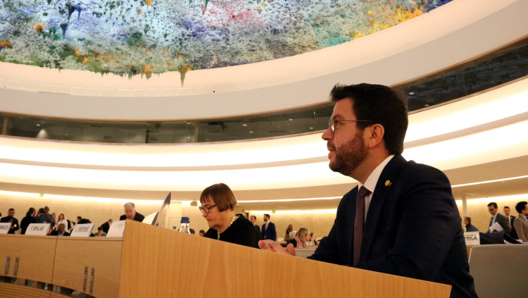 El president Pere Aragonès a l'ONU