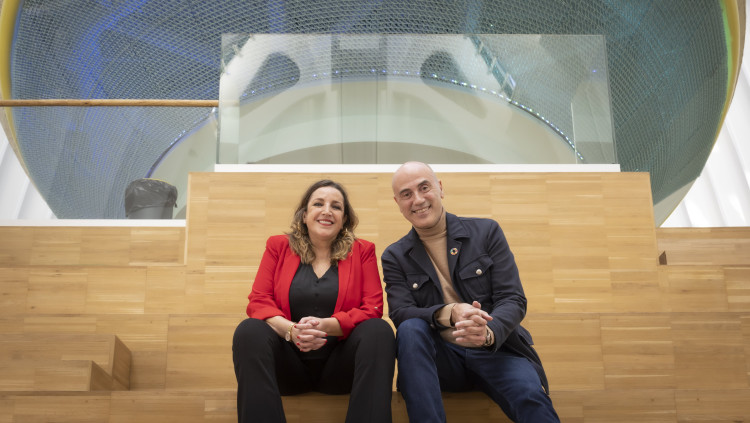 Victòria Rosselló i Tomàs Molina, els dos caps d’informació meteorològica d’À Punt i TV3. Miguel Lorenzo