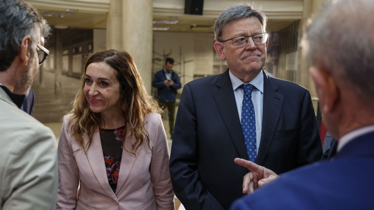 La consellera d'Agricultura, Isaura Navarro, amb el president valencià Ximo Puig. Europa Press