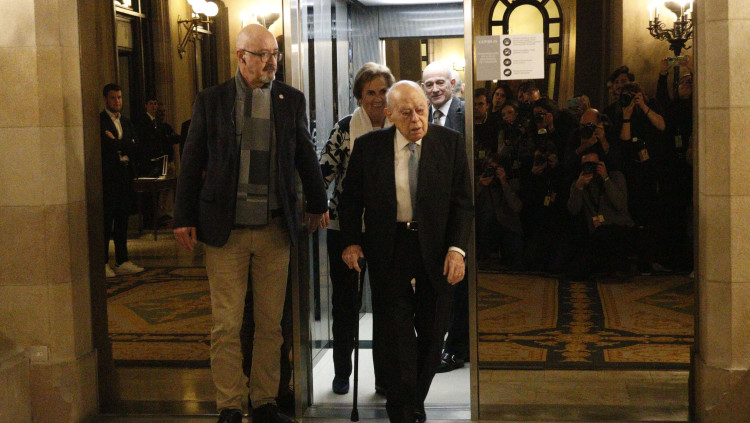 Jordi Pujol al Parlament. Agència Catalana de Notícies