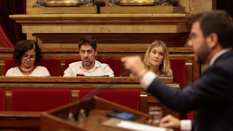 Jéssica Albiach i Pere Aragonès. Agència Catalana de Notícies