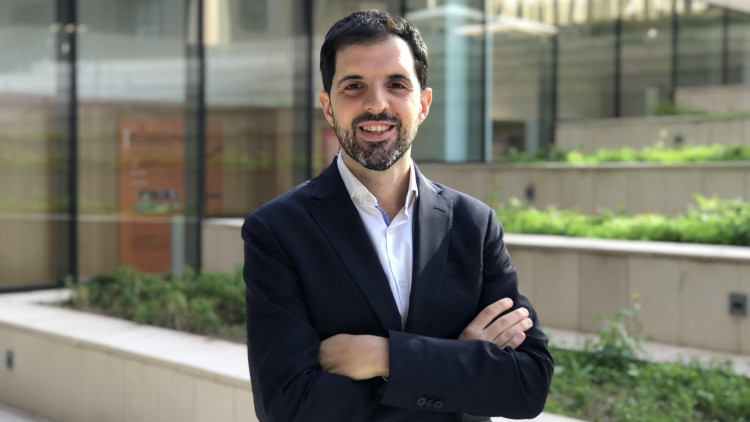 Aleix Cubells a les oficines del departament d'Economia i Hisenda. Generalitat de Catalunya