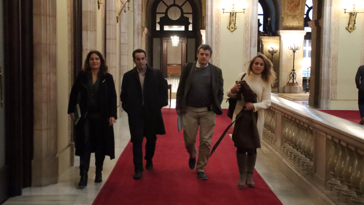 Les conselleres Laura Vilagrà i Natàlia Mas. Agència Catalana de Notícies