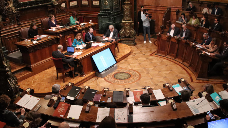 Ple de l'Ajuntament de Barcelona. Agència Catalana de Notícies