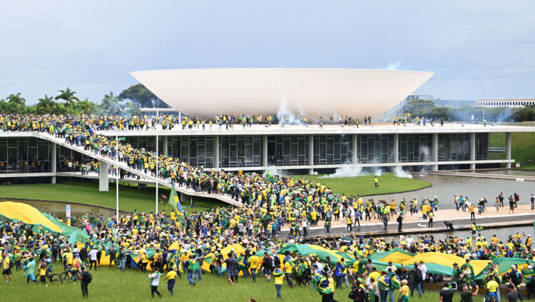 Partidaris de Bolsonaro assalten les institucions brasileres per a demanar un colp d'Estat contra Lula Da Silva. Europa Press