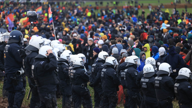 Forces policials alemanyes actuen a Lützerath. Europa Press
