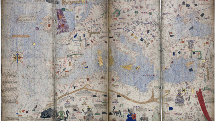 L’Atles català es considera l’obra magna de la cartografia de finals del segle XIV, la paternitat del qual és sobretot del mallorquí jueu Cresques Abraham.