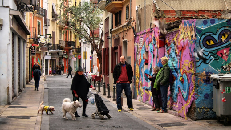 Barri del Carme de València. Jorge Franganillo de Barcelona, ​​España, CC POR 2.0, via Wikimedia Commons