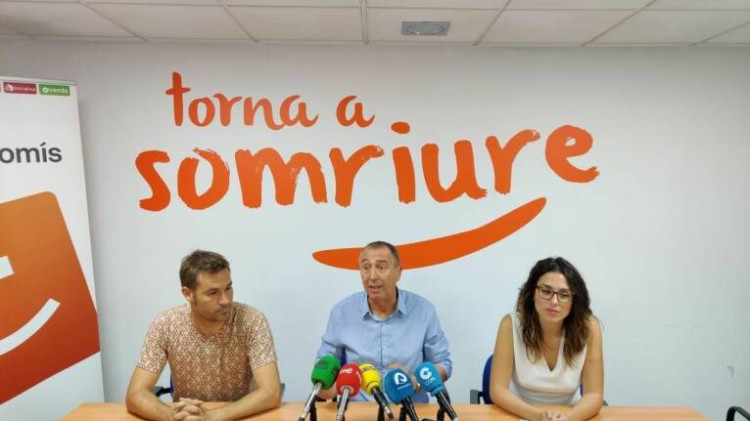 Gerard Fullana, Joan Baldoví i Aitana Mas| Europa Press