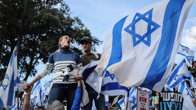 Protesta contra el Govern israelià. Europa Press