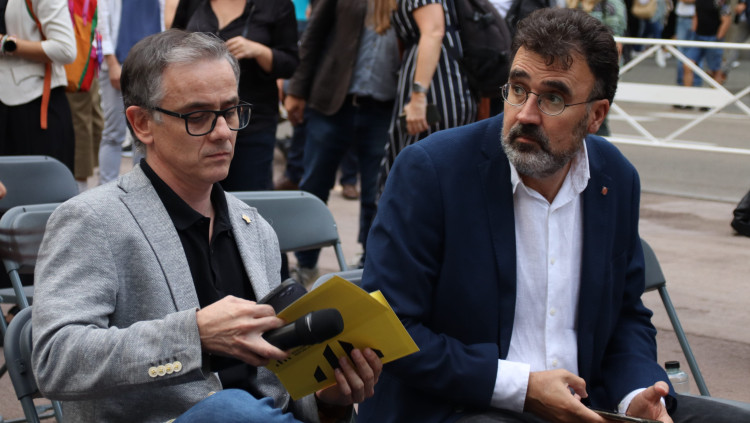 Josep Maria Jové i Lluís Salvadó. Agència Catalana de Notícies