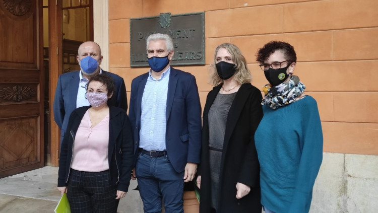 Diputats del PI, de Més per Mallorca i de Més per Menorca. Europa Press