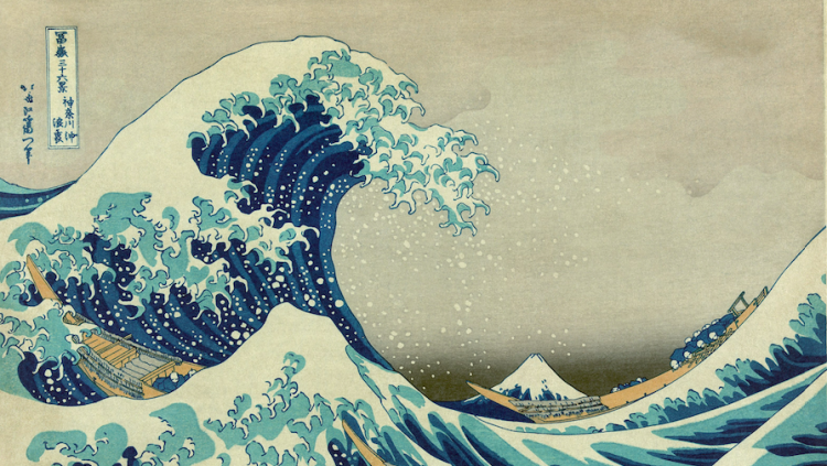 'La gran onada de Kanagawa' de Hokusai, inspira 'Demà, i demà, i demà' i 'La felicitat del llop'