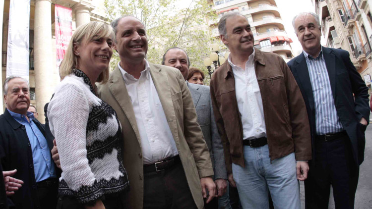 Luis Díaz Alperi, Sonia Castedo, Francisco Camps, José Joaquín Ripoll, Esteban González Pons i Rafael Blasco