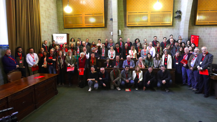 Participants a la jornada Nació XXI, primera pedra del Nou Congrés de Cultura Catalana. ACN - Lluís Brunet