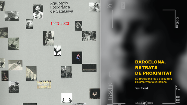 Cobertes de 'Barcelona, retrats de proximitat' i 'Agrupació Fotogràfica de Catalunya 1923-2023'
