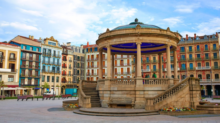 Plaça del Castillo, al centre de Pamplona