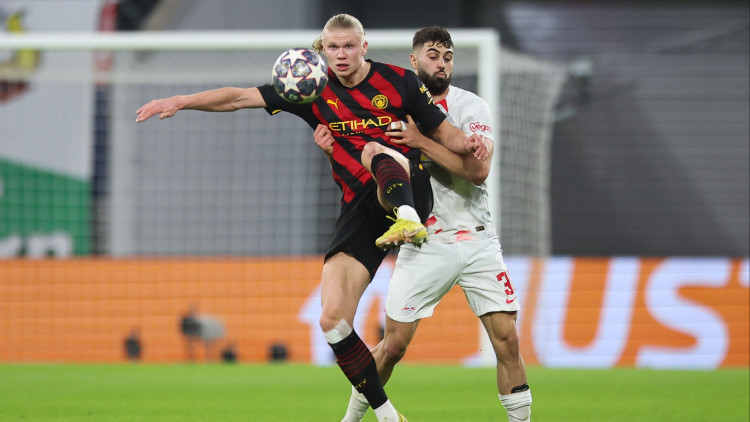 Estampa de l'eliminatòria de Lliga de Campions entre el Manchester City i el Leipzig, dos clubs involucrats dintre del fenomen multiclub| EUROPA PRESS. Europa Press