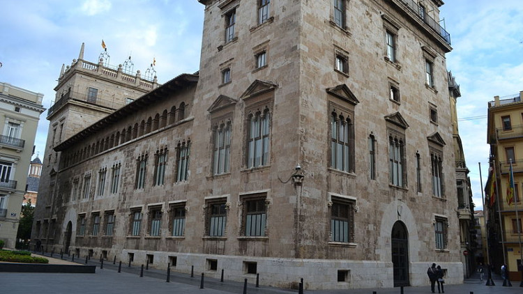Façana del palau de la Generalitat Valenciana| Viquipèdia/Dorieo