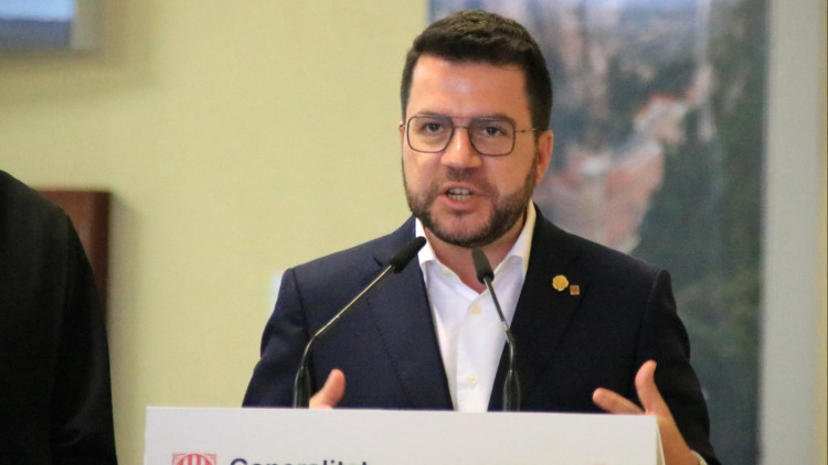 Pere Aragonès, president de la Generalitat de Catalunya. Agència Catalana de Notícies
