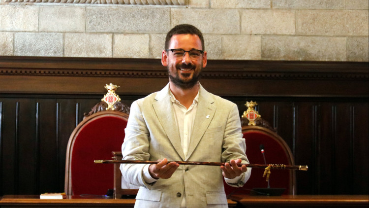 Lluc Salellas, nou alcalde de Girona amb la CUP. Agència Catalana de Notícies