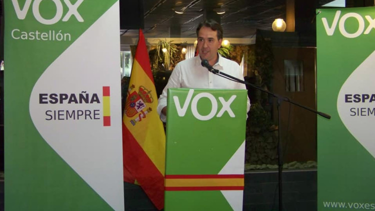 Jesús Albiol en un míting de Vox| Vox Castelló