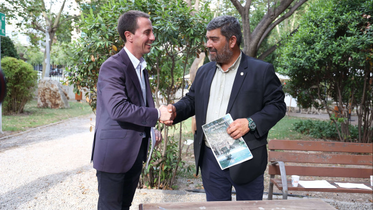 El president del Consell de Mallorca, Llorenç Galmés (PP) i el vicepresident, Pedro Bestard (Vox). Europa Press