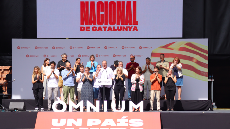 L'acte "Festa per la Llibertat", d'Òmnium Cultural. ACN
