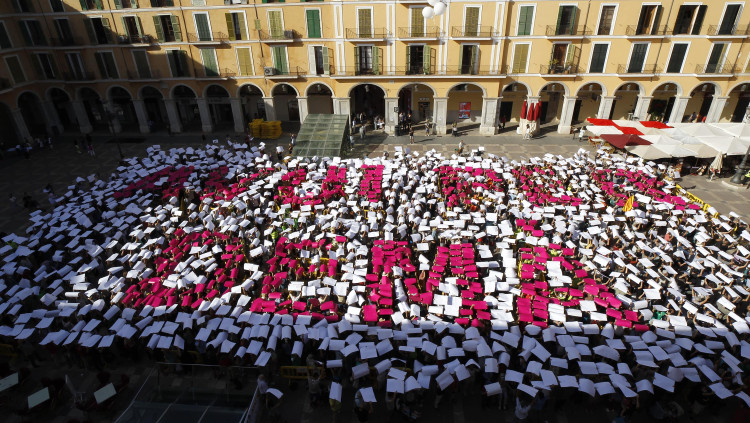 Acte del GOB a Palma. Europa Press