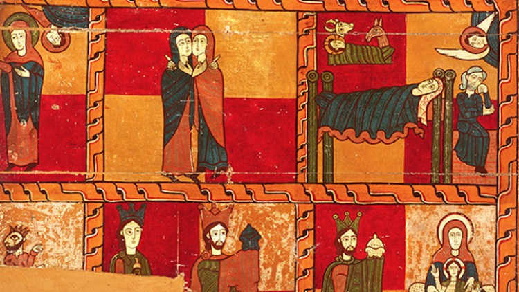 Lateral d’altar de l’església de Sant Andreu de Sagàs (Berguedà), últim quart del s. XII. Museu Diocesà i Comarcal de Solsona.