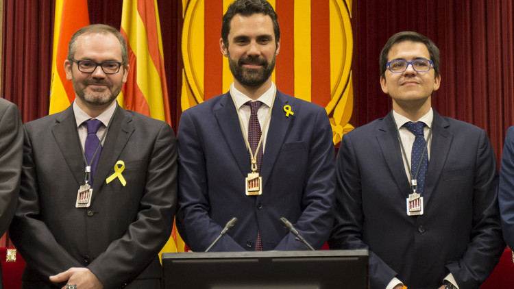 Imatge de la sessió constitutiva del Parlament. Parlament de Catalunya