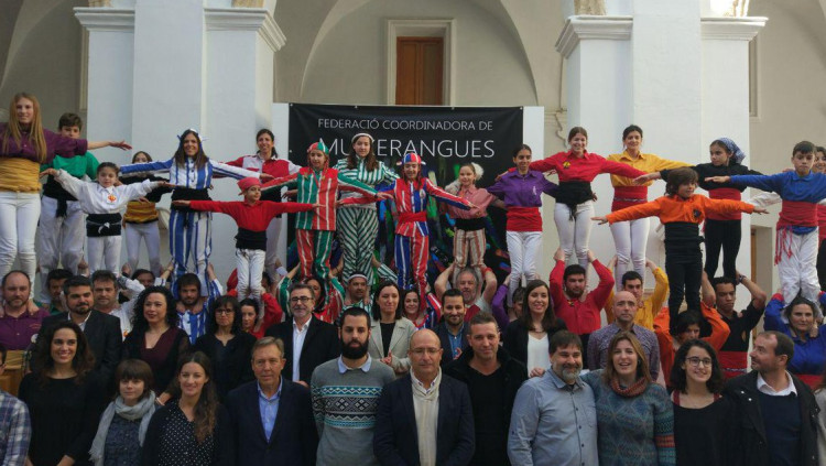 Constitució, aquest dissabte a Algemesí, de la Federació Coordinadora de Muixerangues del País Valencià. Federació de Muixerangues