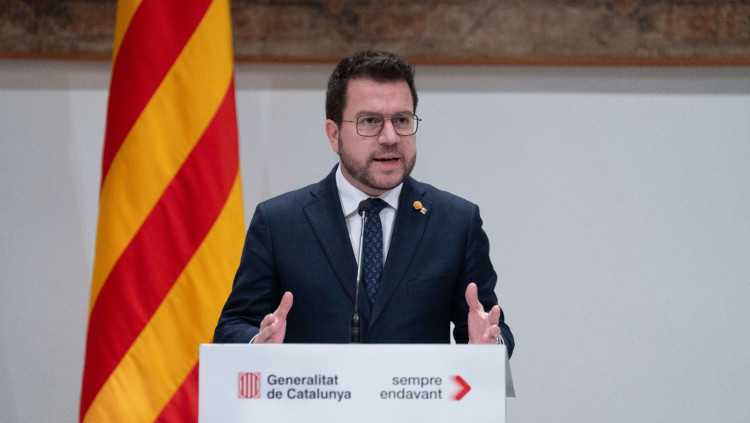 El president català Pere Aragonès. Europa Press