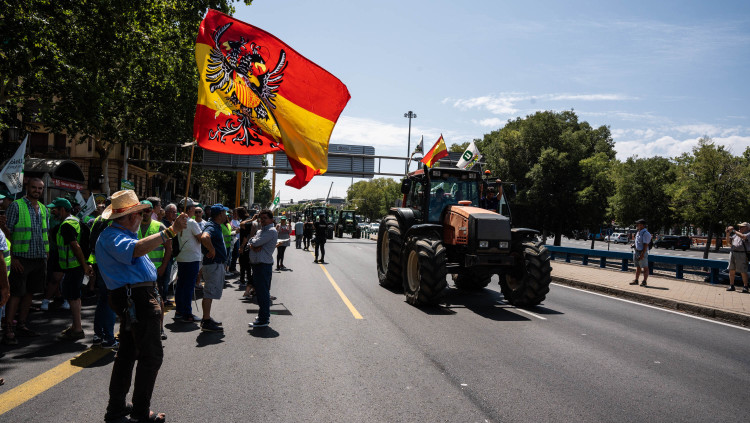 Estampa de les protestes agràries a l'Estat espanyol| Europa Press
