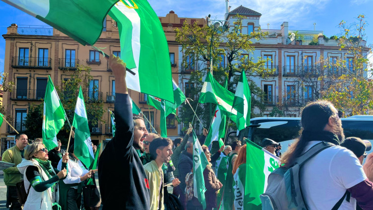 Manifestació andalusista. Adelante Andalucia