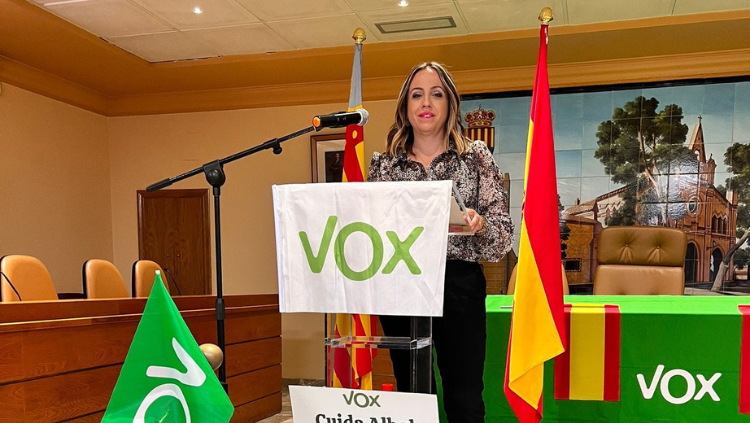 La regidora de Cultura d'Albal (Horta Sud) amb Vox, Raquel García Castellano