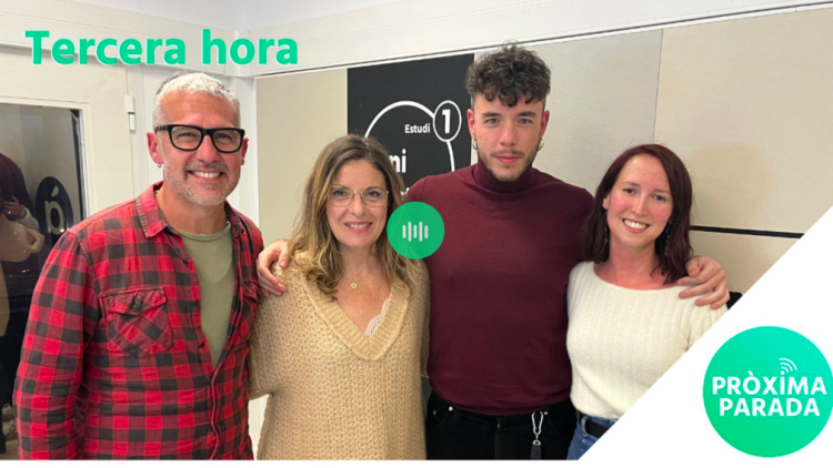 Joan Espinosa, Susanna Lliberós, el director Pau Berga i la també periodista del programa Mar Hernández.