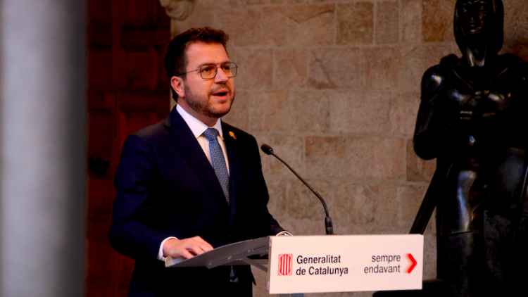 Pere Aragonès avança eleccions. Bernat Vilaró - ACN