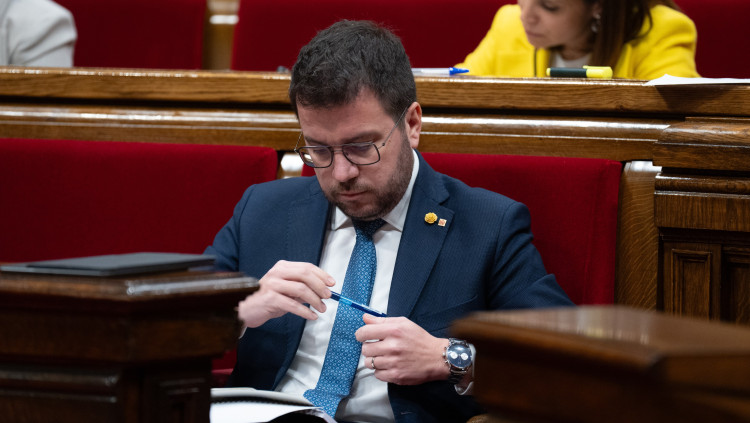 El president català Pere Aragonès. Europa Press