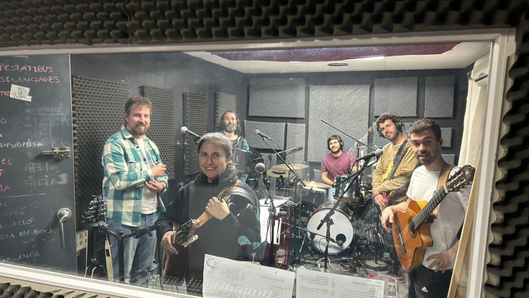 El Diluvi durant els assajos abans dels concerts de comiat.. EL TEMPS