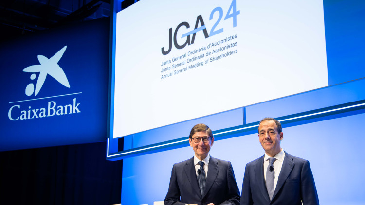 El president de CaixaBank, José Ignacio Goirigolzarri, i el conseller delegat, Gonzalo Gortázar| CaixaBank