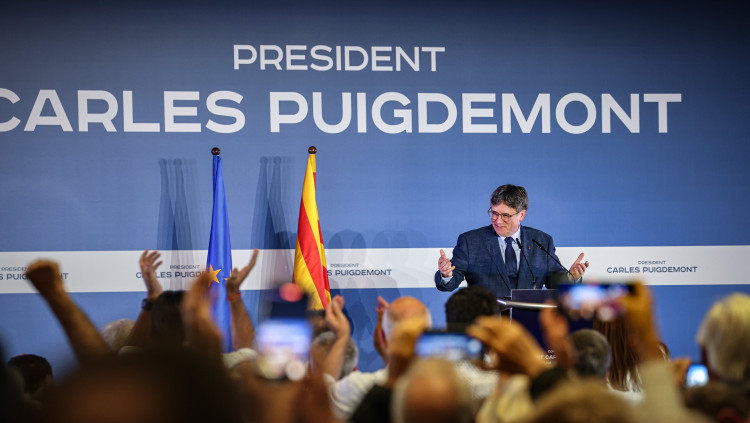 El president català a l'exili, Carles Puigdemont. Agència Catalana de Notícies